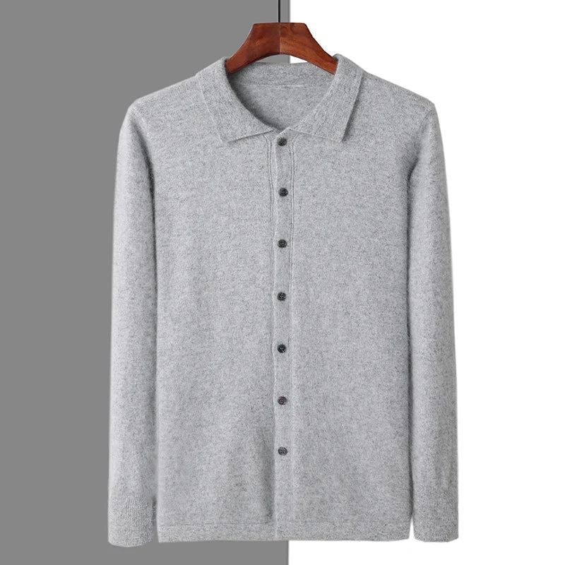 Bottone polo 100% cashmere