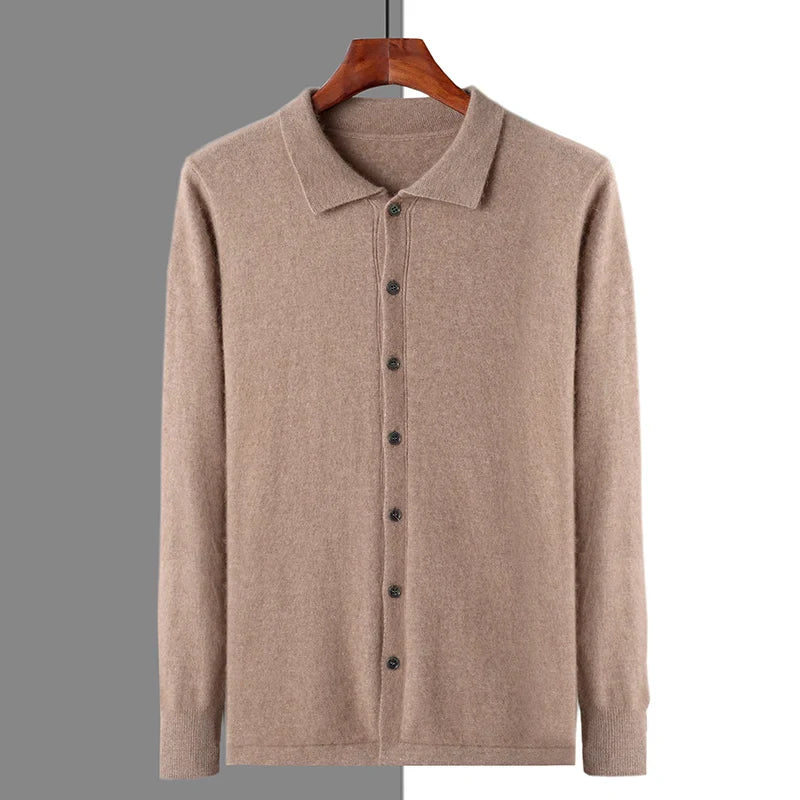Bottone polo 100% cashmere