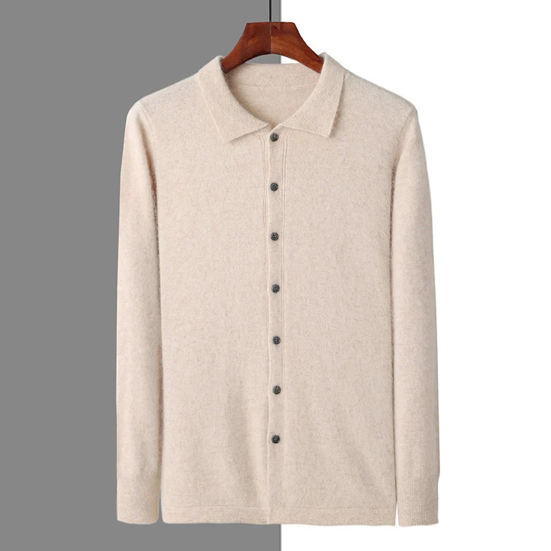 Bottone polo 100% cashmere