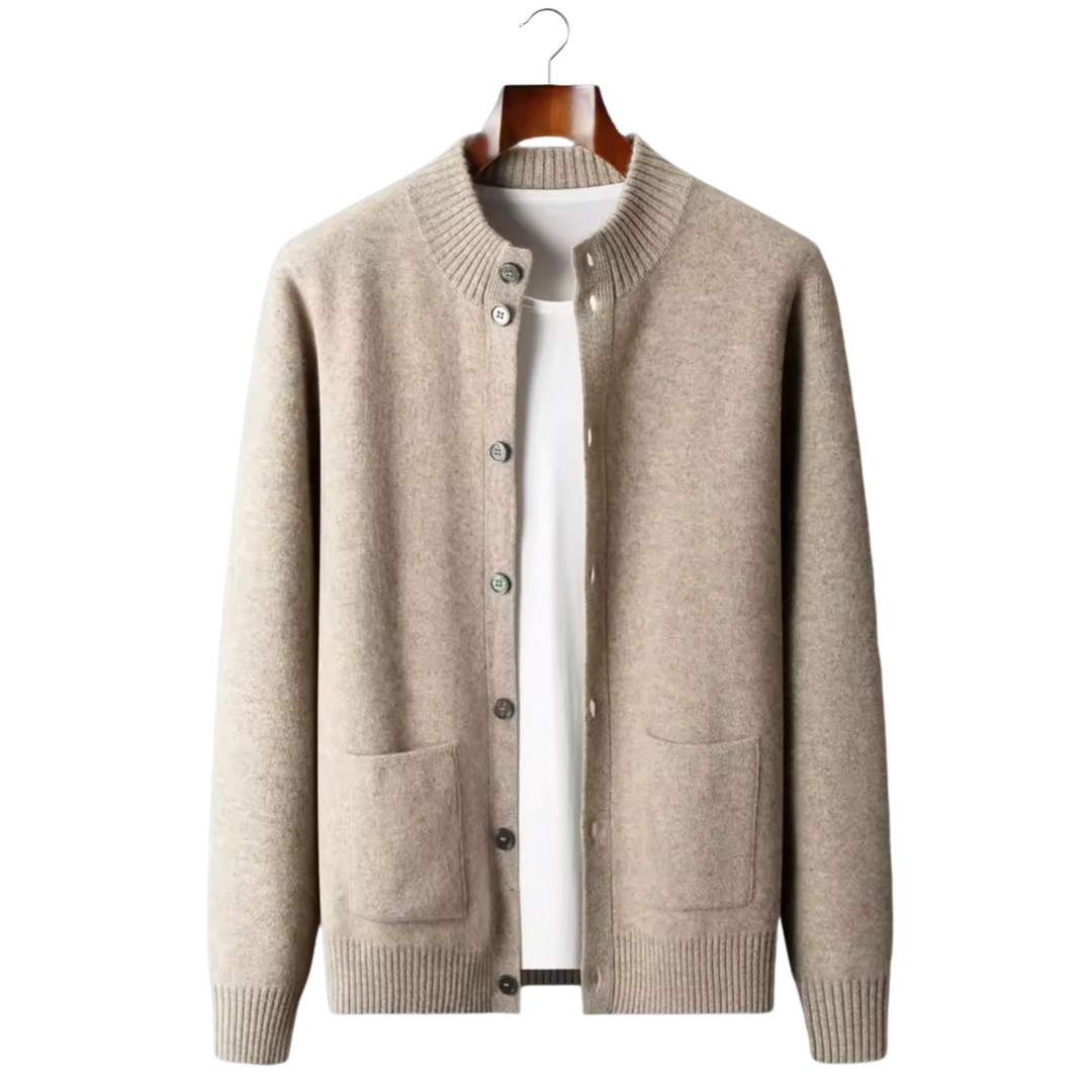 CARDIGAN CON BOTTONI IN 100% CASHMERE