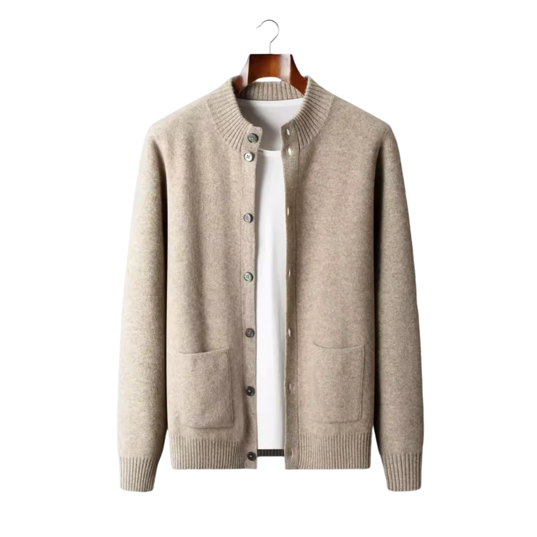 CARDIGAN CON BOTTONI IN 100% CASHMERE