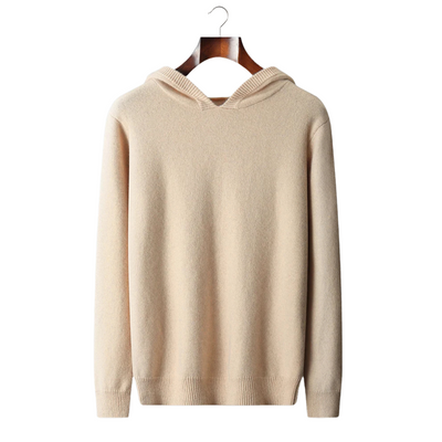 FELPA CON CAPPUCCIO PER IL TEMPO LIBERO 100% CASHMERE