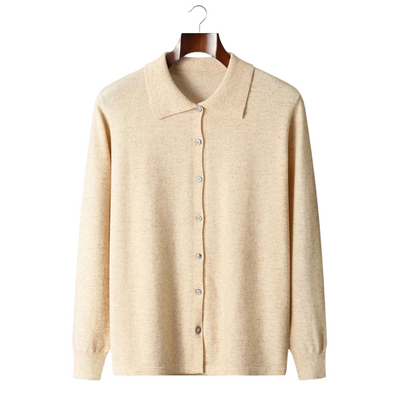 CARDIGAN POLO 100% CASHMERE