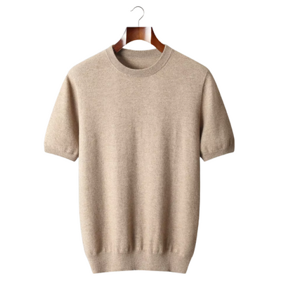 T-SHIRT CLASSICA A GIROCOLLO 100% CASHMERE