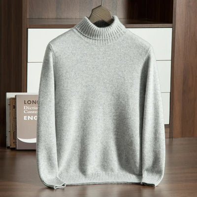 MAGLIA A COLLO ALTO 100% CASHMERE