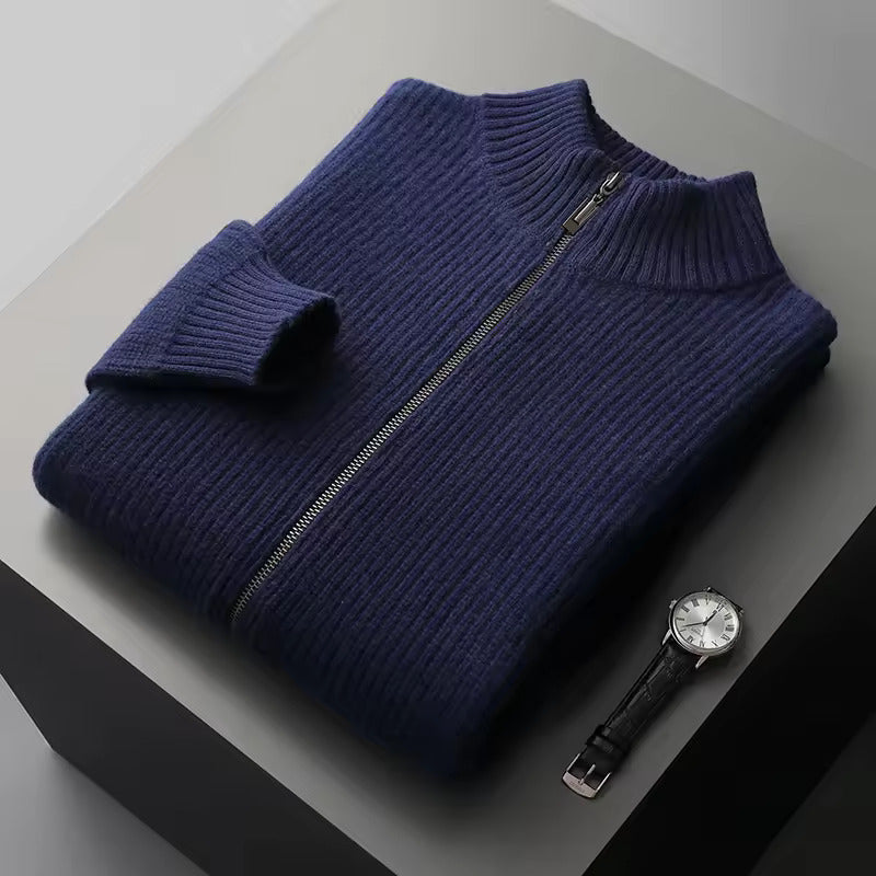 GILET A COSTINE 100% CASHMERE