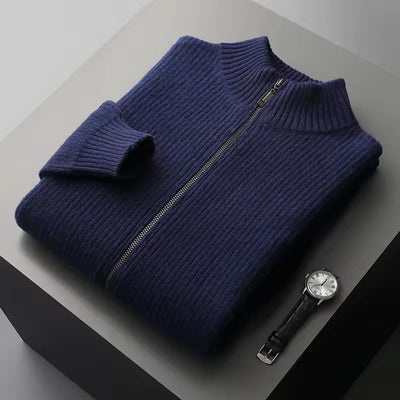 GILET A COSTINE 100% CASHMERE