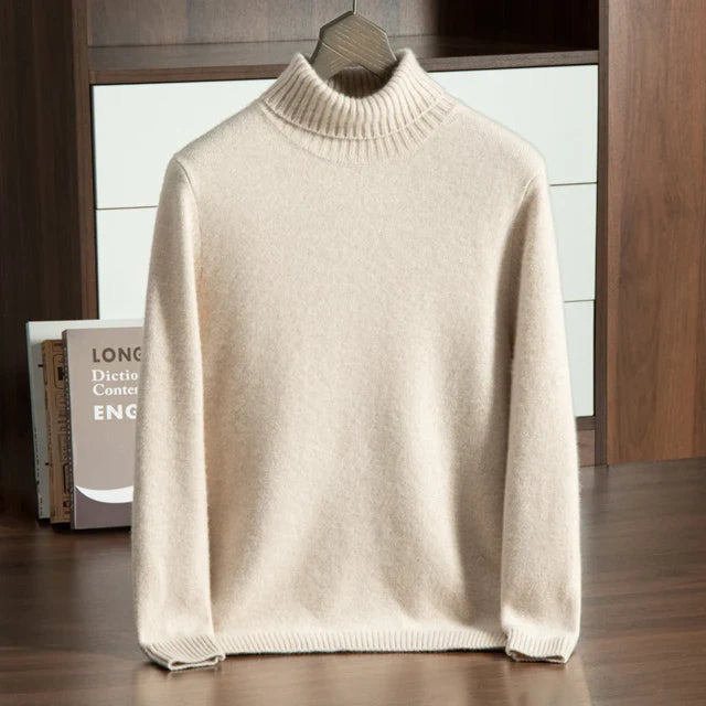 MAGLIA A COLLO ALTO 100% CASHMERE