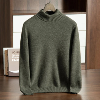 MAGLIA A COLLO ALTO 100% CASHMERE