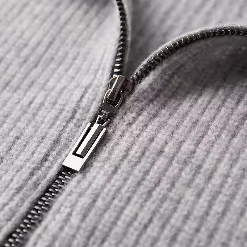 GILET A COSTINE 100% CASHMERE