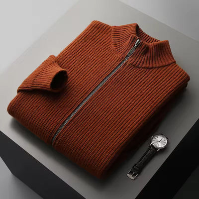 GILET A COSTINE 100% CASHMERE