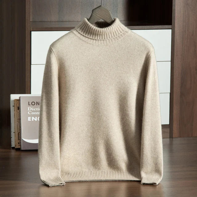 MAGLIA A COLLO ALTO 100% CASHMERE