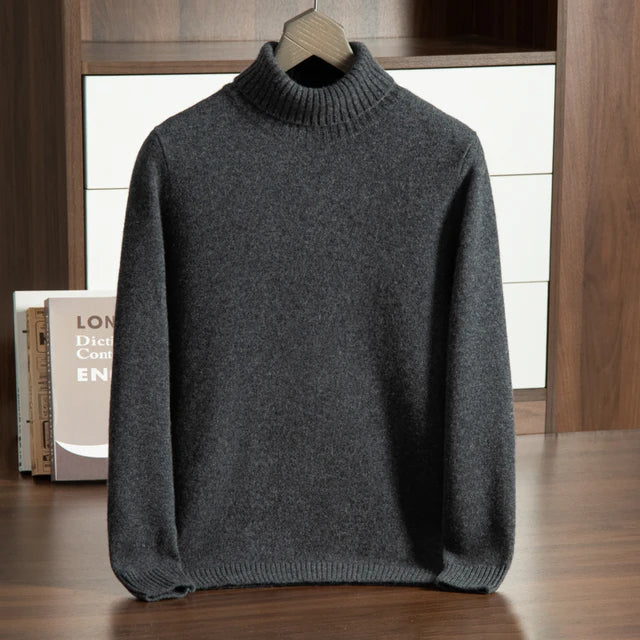 MAGLIA A COLLO ALTO 100% CASHMERE
