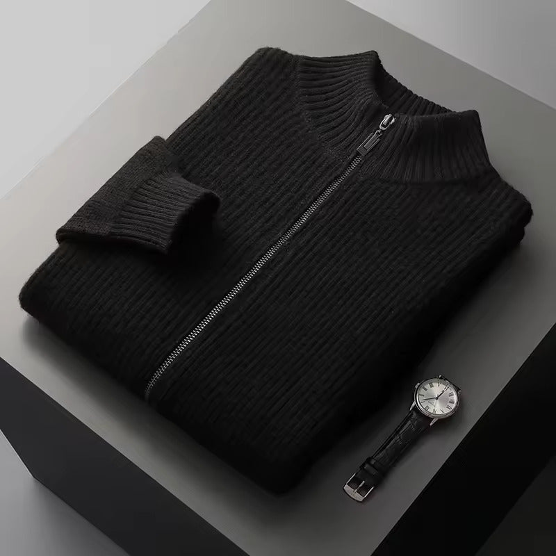 GILET A COSTINE 100% CASHMERE