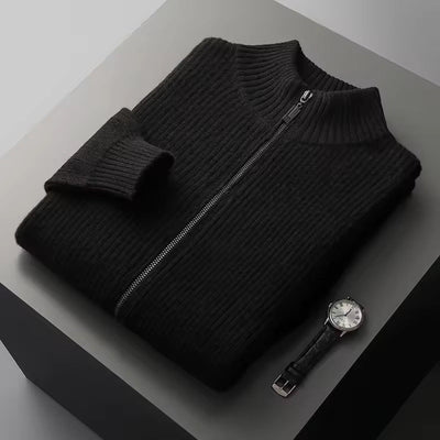 GILET A COSTINE 100% CASHMERE