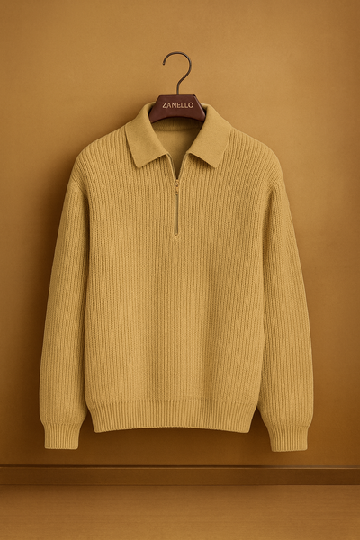 Vera™ | Maglione lavorato a maglia con mezza zip