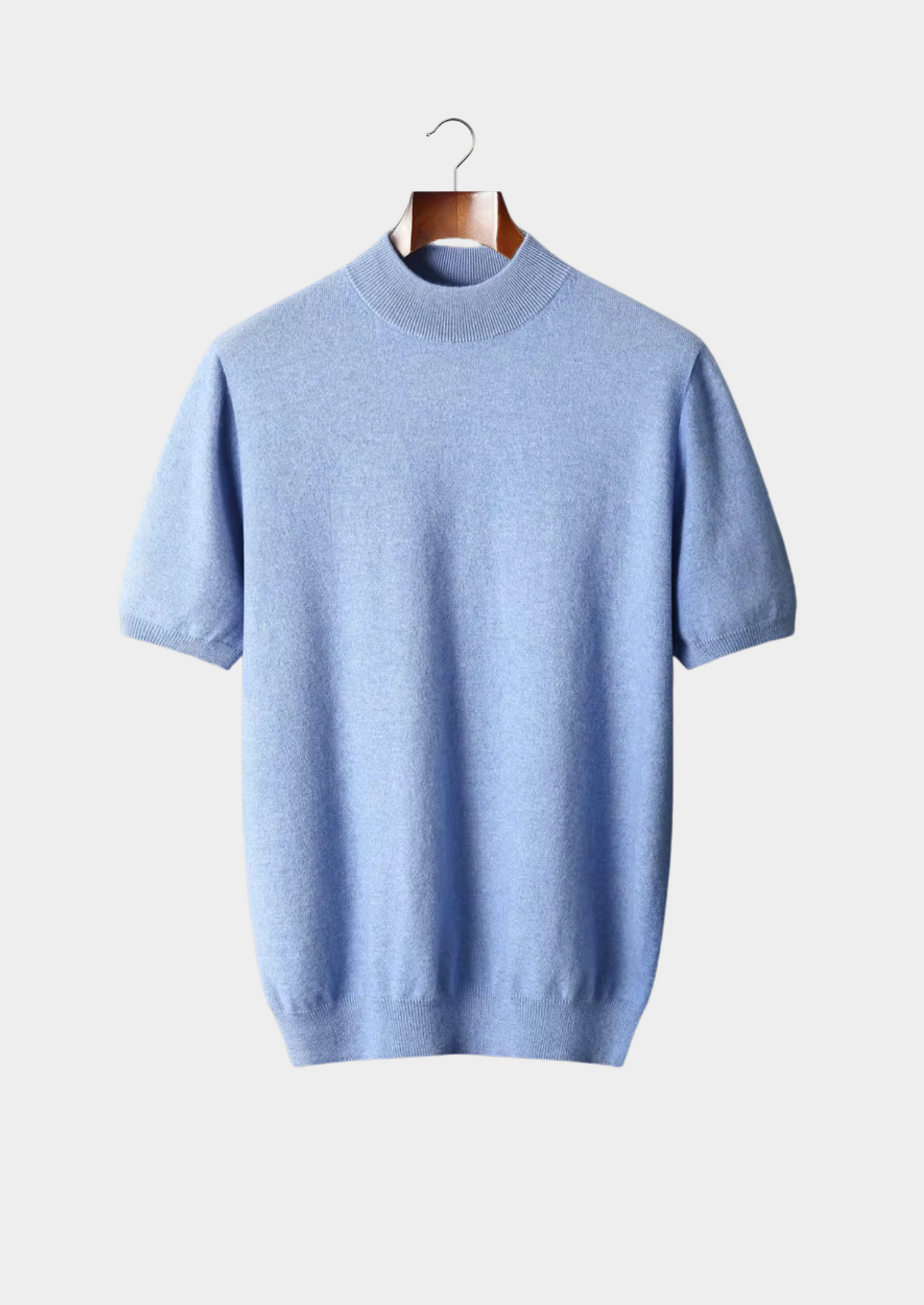 T-SHIRT A COLLO ALTO 100% CASHMERE