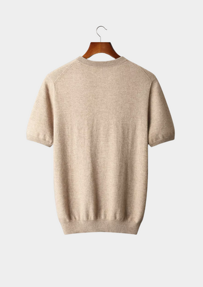 T-SHIRT CLASSICA A GIROCOLLO 100% CASHMERE