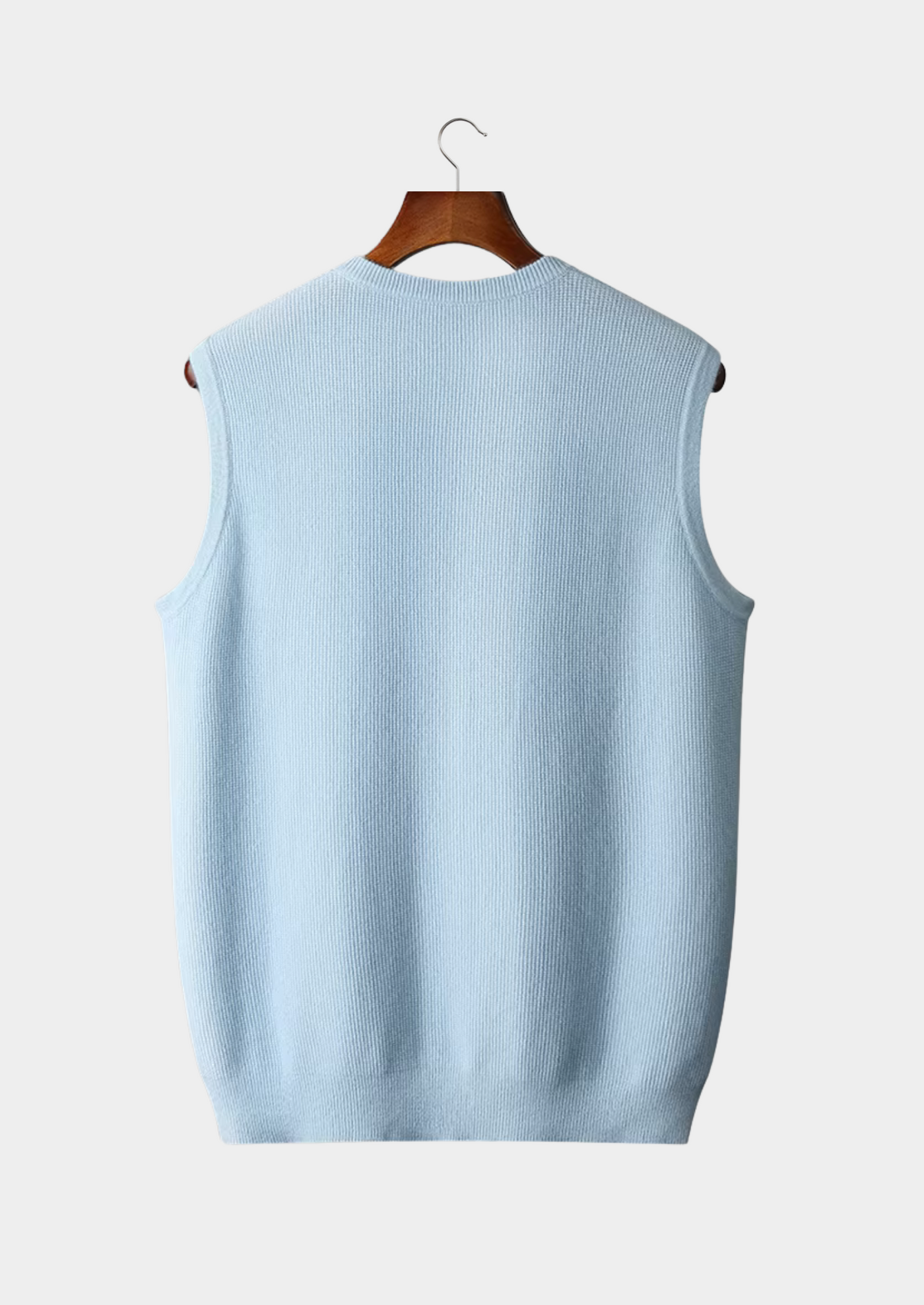 GILET GIROCOLLO 100% CASHMERE