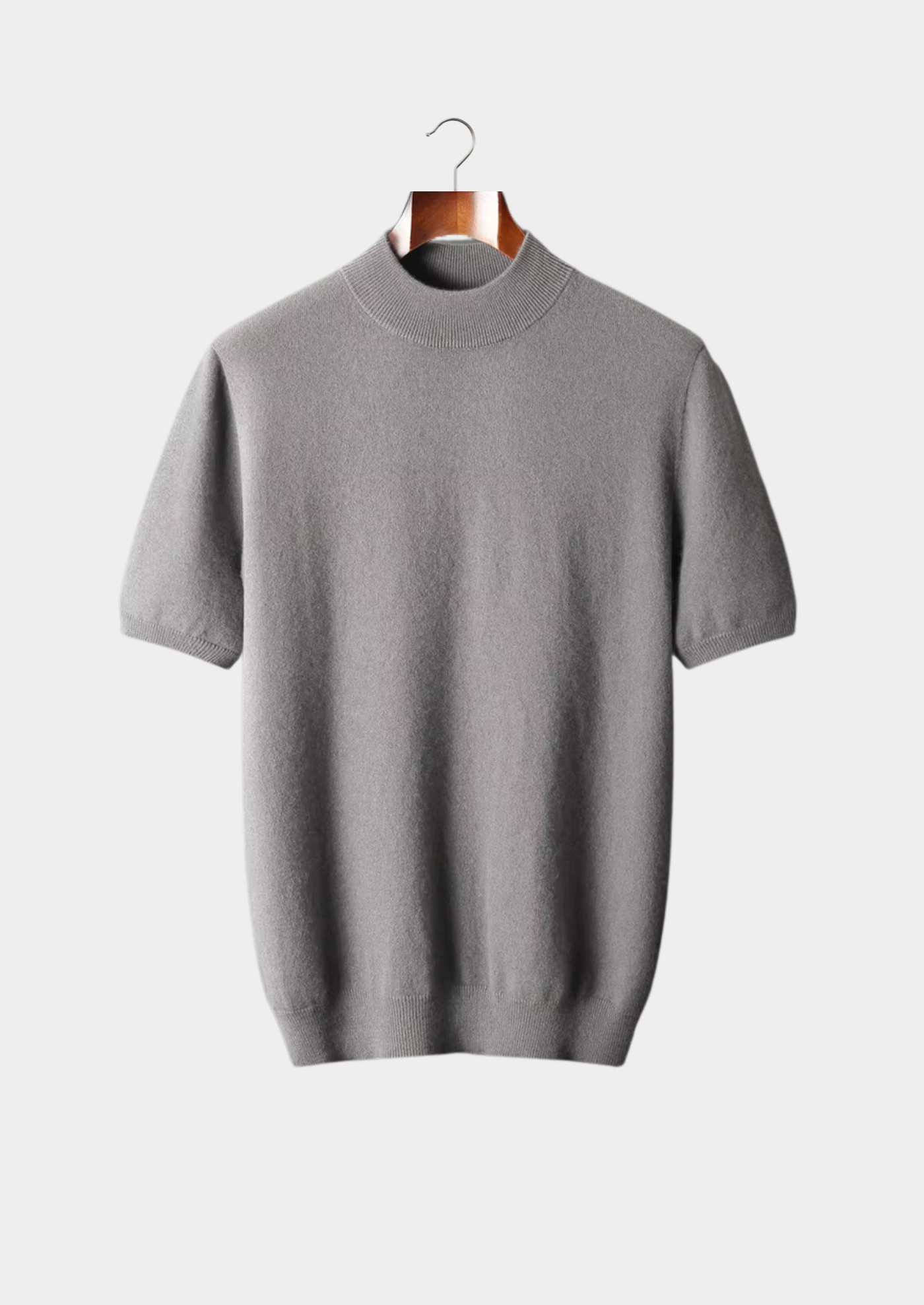 T-SHIRT A COLLO ALTO 100% CASHMERE