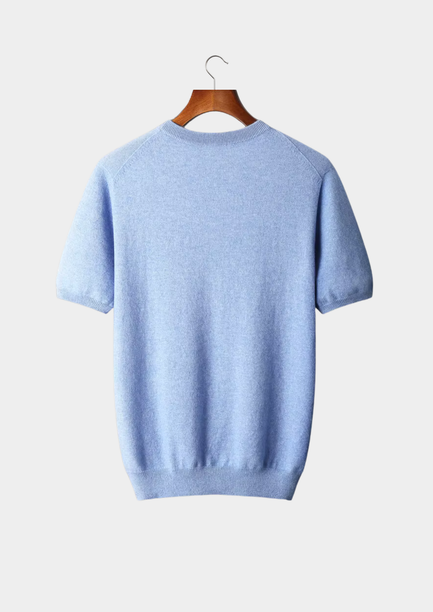 T-SHIRT CLASSICA A GIROCOLLO 100% CASHMERE