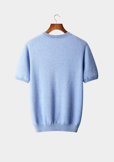 T-SHIRT CLASSICA A GIROCOLLO 100% CASHMERE
