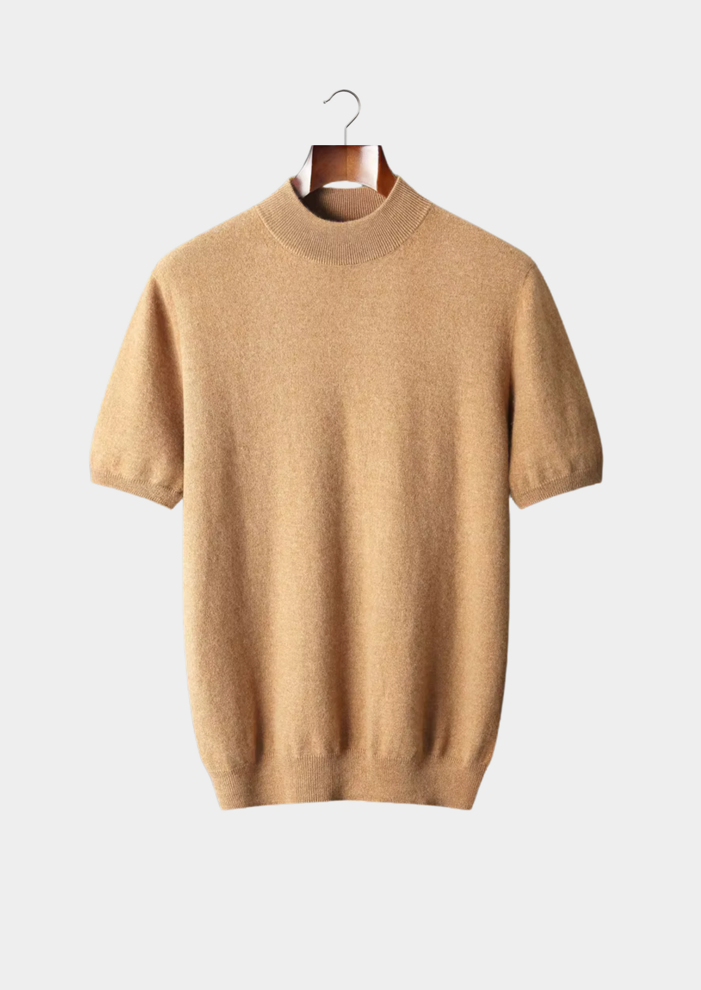T-SHIRT A COLLO ALTO 100% CASHMERE
