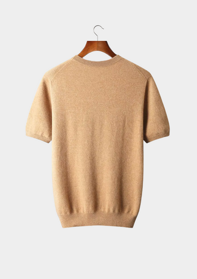 T-SHIRT CLASSICA A GIROCOLLO 100% CASHMERE