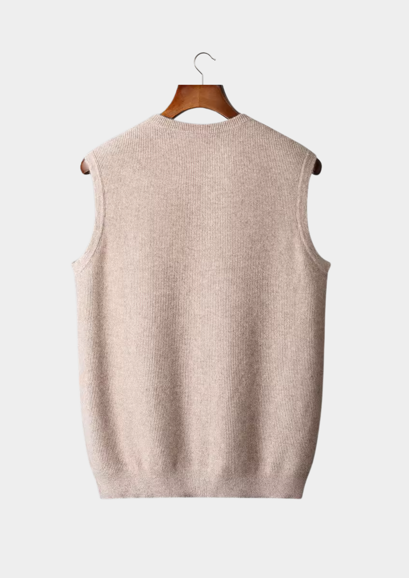GILET GIROCOLLO 100% CASHMERE