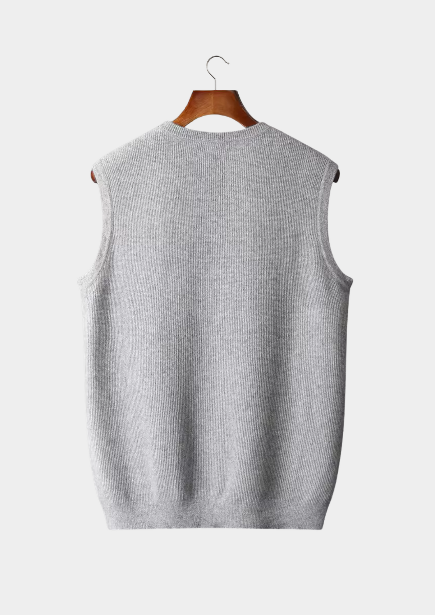 GILET GIROCOLLO 100% CASHMERE