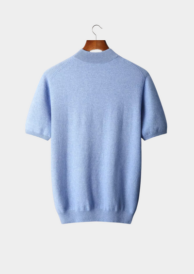 T-SHIRT A COLLO ALTO 100% CASHMERE