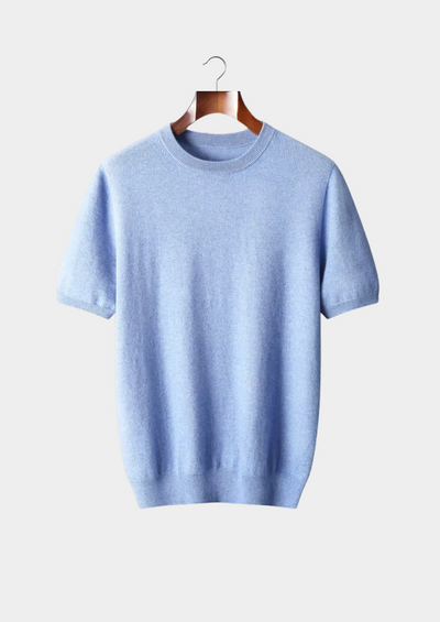 T-SHIRT CLASSICA A GIROCOLLO 100% CASHMERE